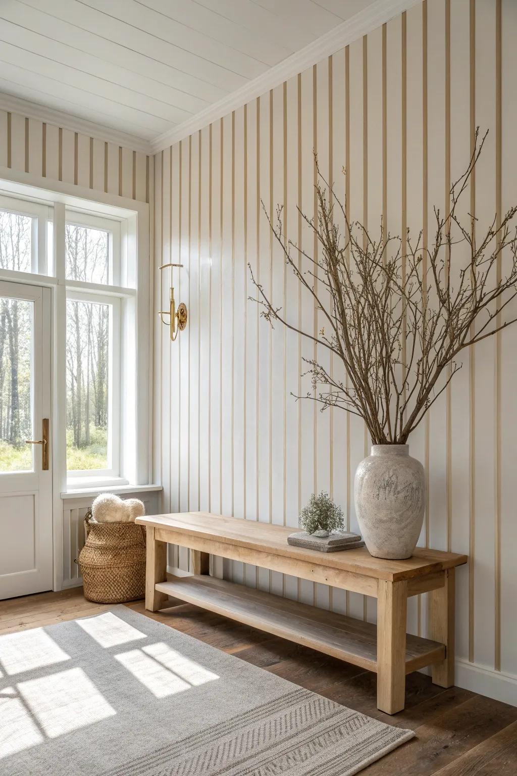 Play with textures in your stripes for a visually intriguing and unique effect.