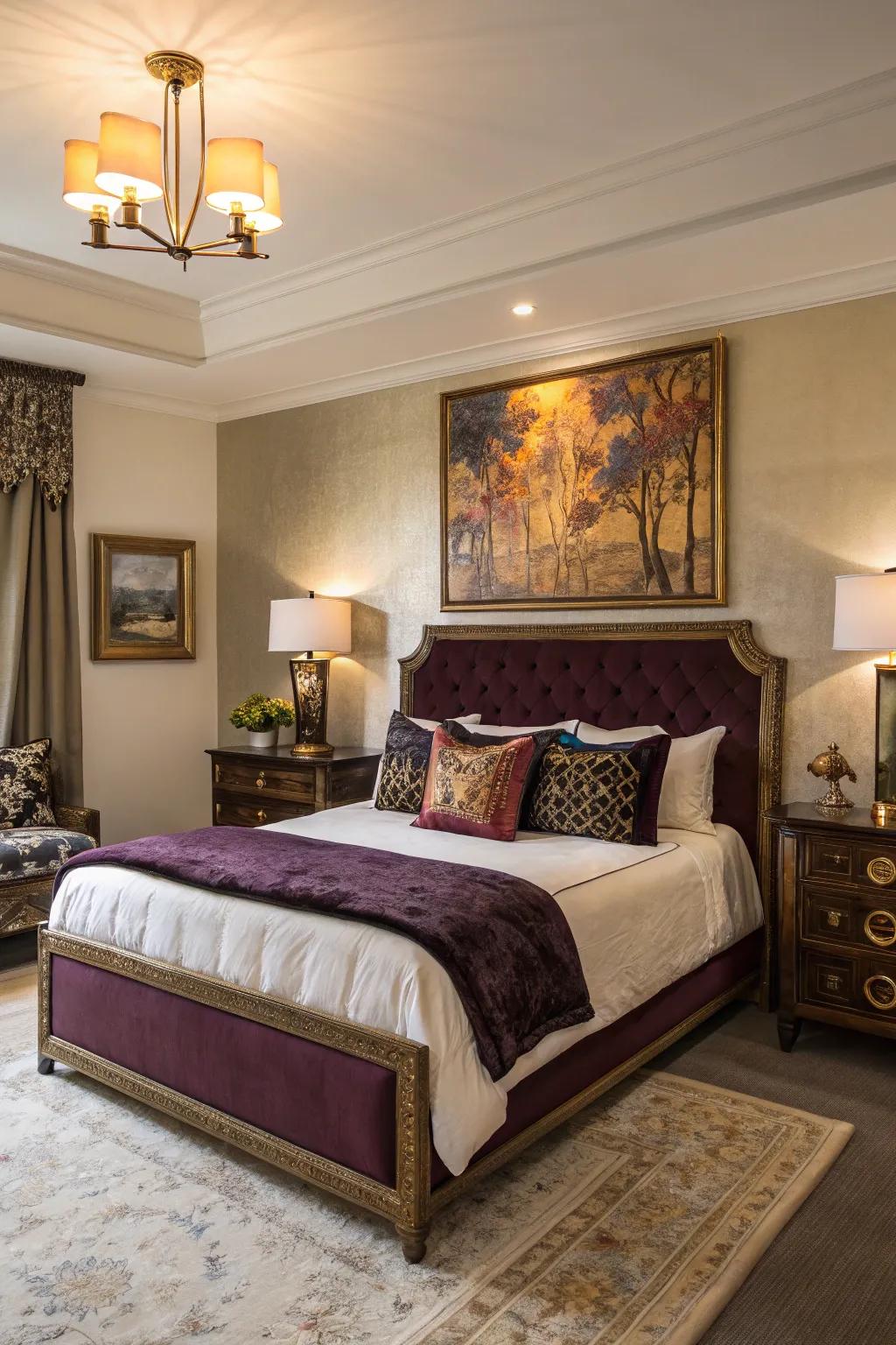 A surprising element can make your bedroom unforgettable.