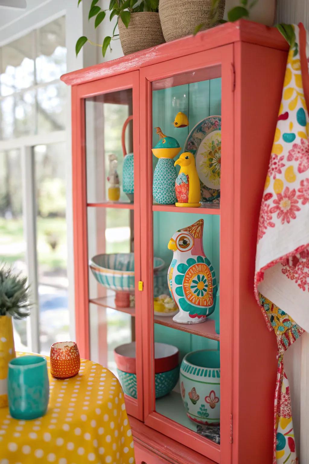 A touch of whimsy adds joy and character to your curio cabinet.