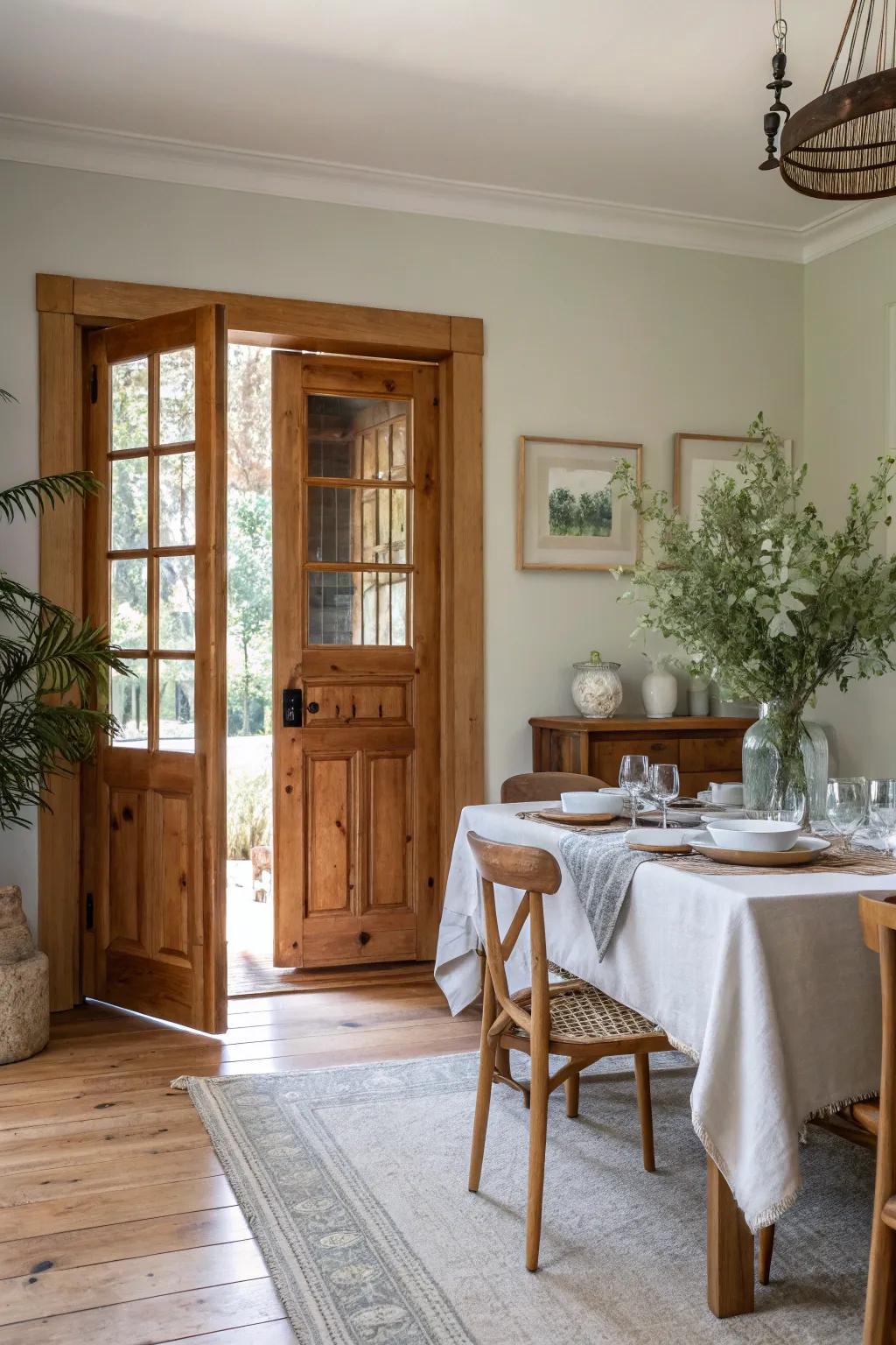 Tell a story with reclaimed wood doors that bring history and warmth. 🌿 #ReclaimedWood #SustainableDesign