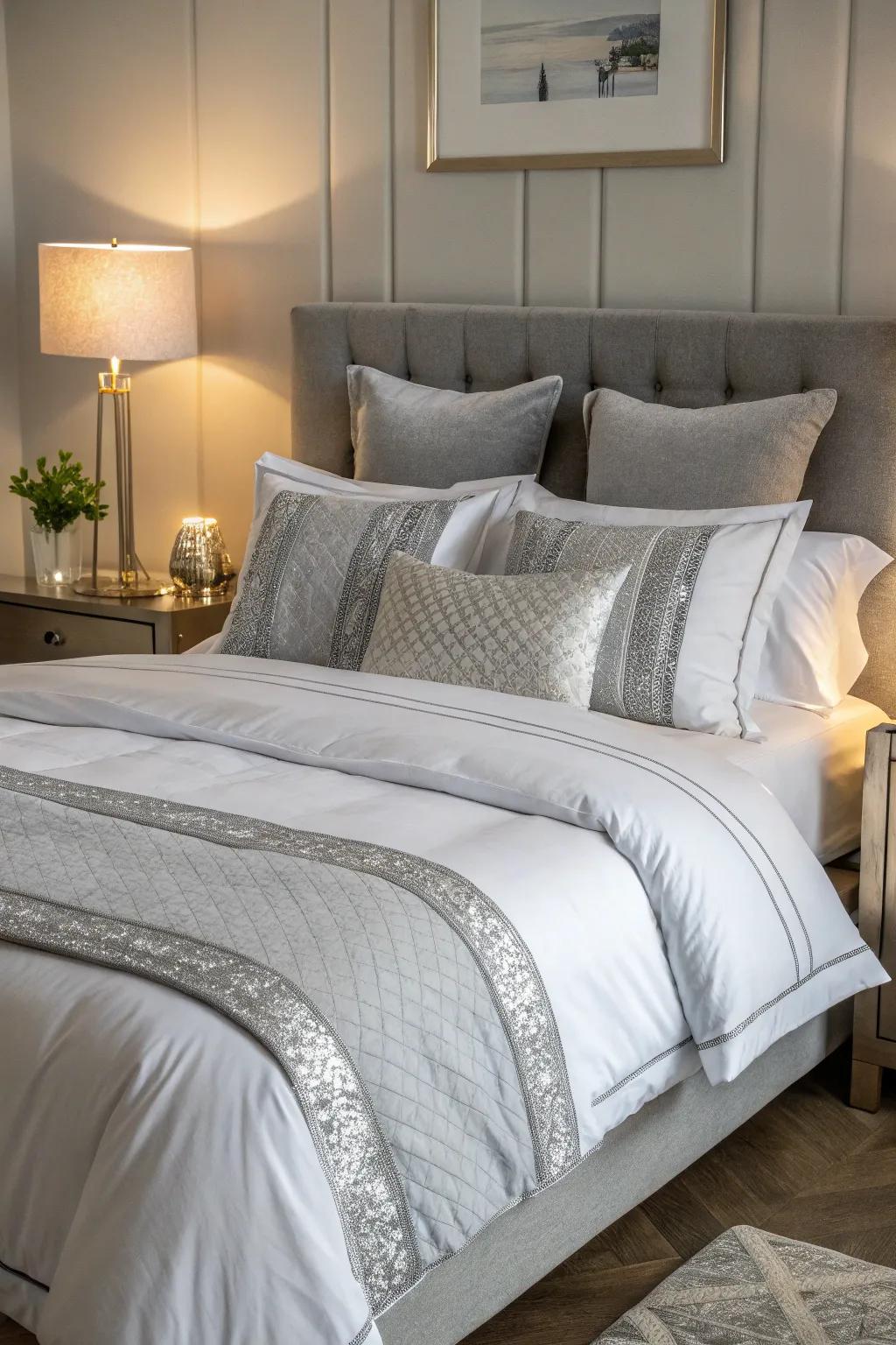 Achieve balance in your bedroom with symmetrical styling that soothes the senses.