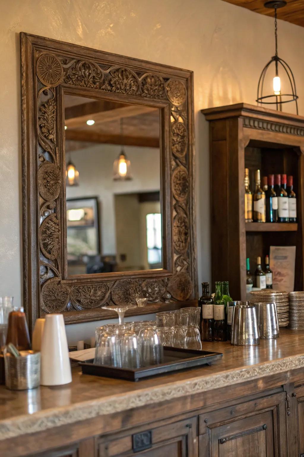 Infuse rustic charm with distressed mirrors that tell a story of their own.