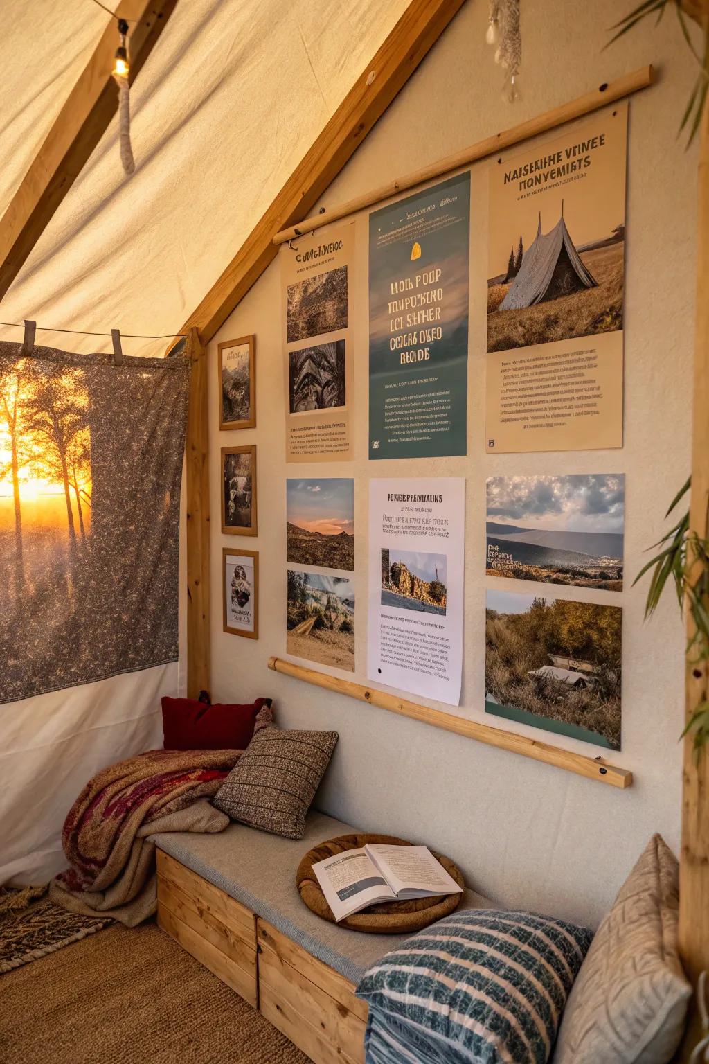 Tell your story through a series of themed posters.