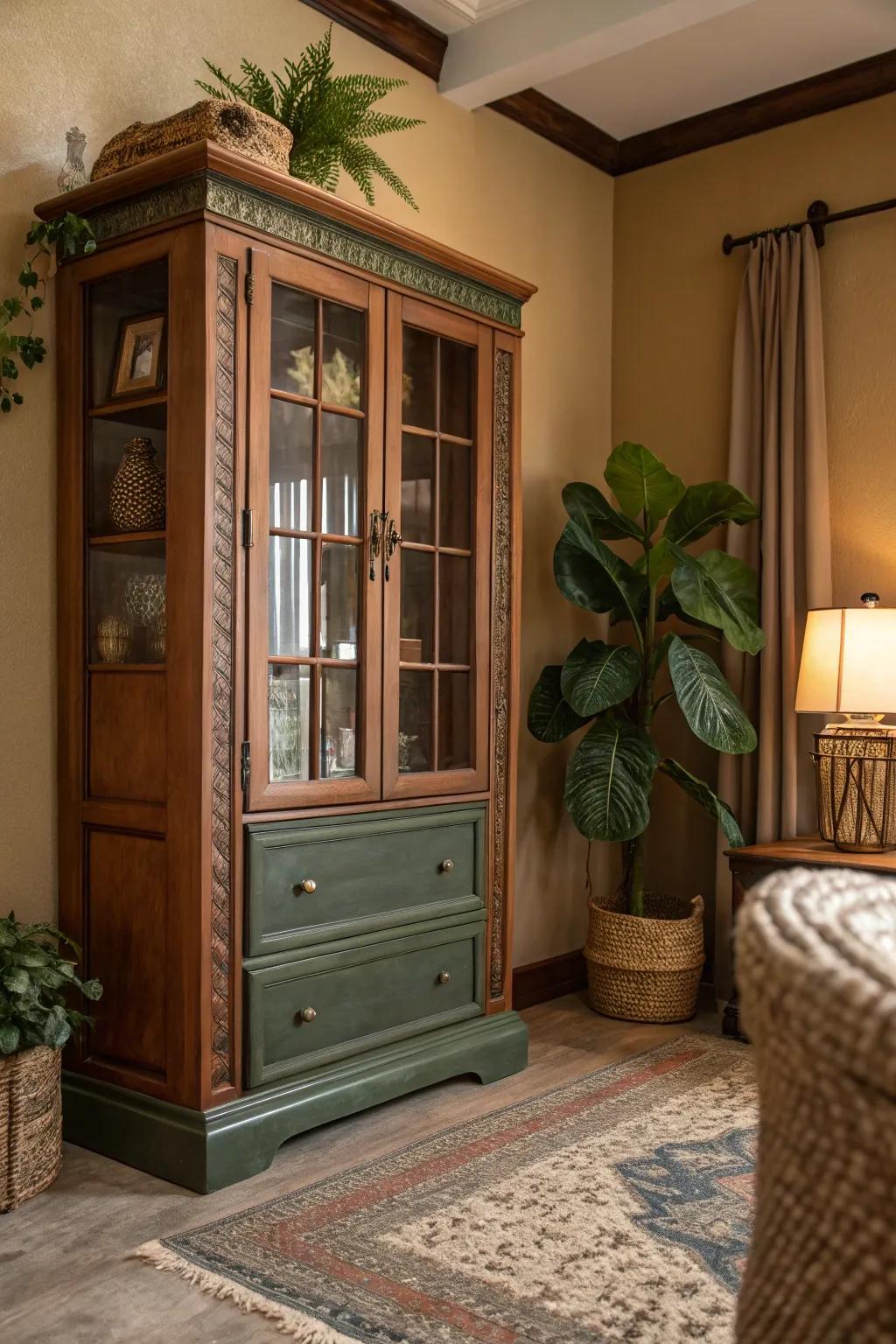 Earth tones create a calming and grounding atmosphere, perfect for serene spaces. 🌿 #EarthTones #SereneSpaces