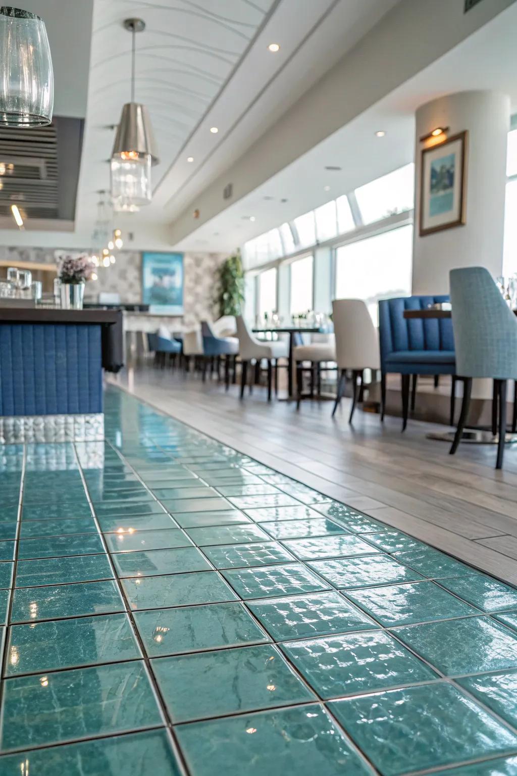 Illuminate your space with the reflective beauty of glass tiles.