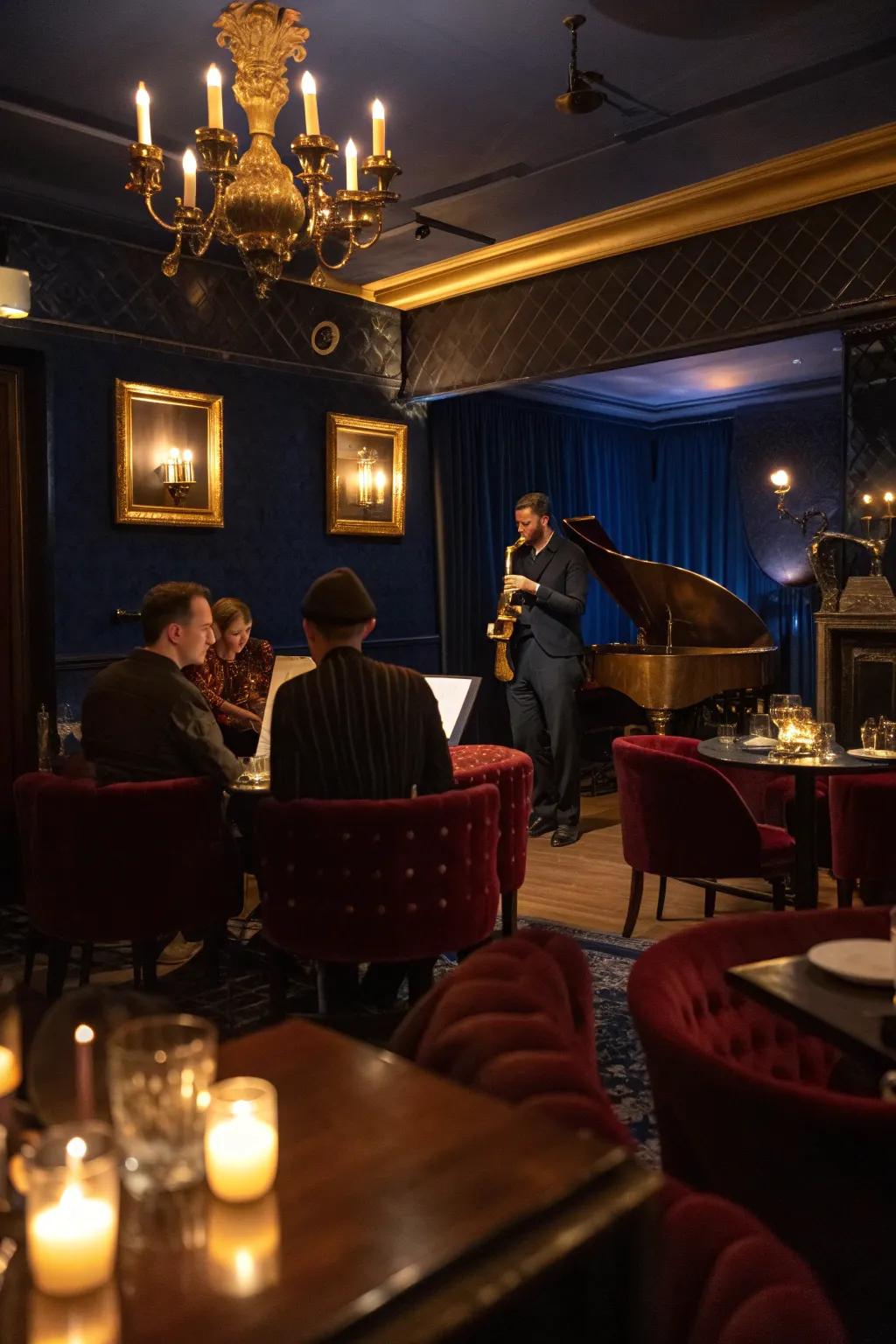 Feel the rhythm and blues at a jazz night that's as smooth as the tunes being played. #JazzNight #LiveMusic 🎷