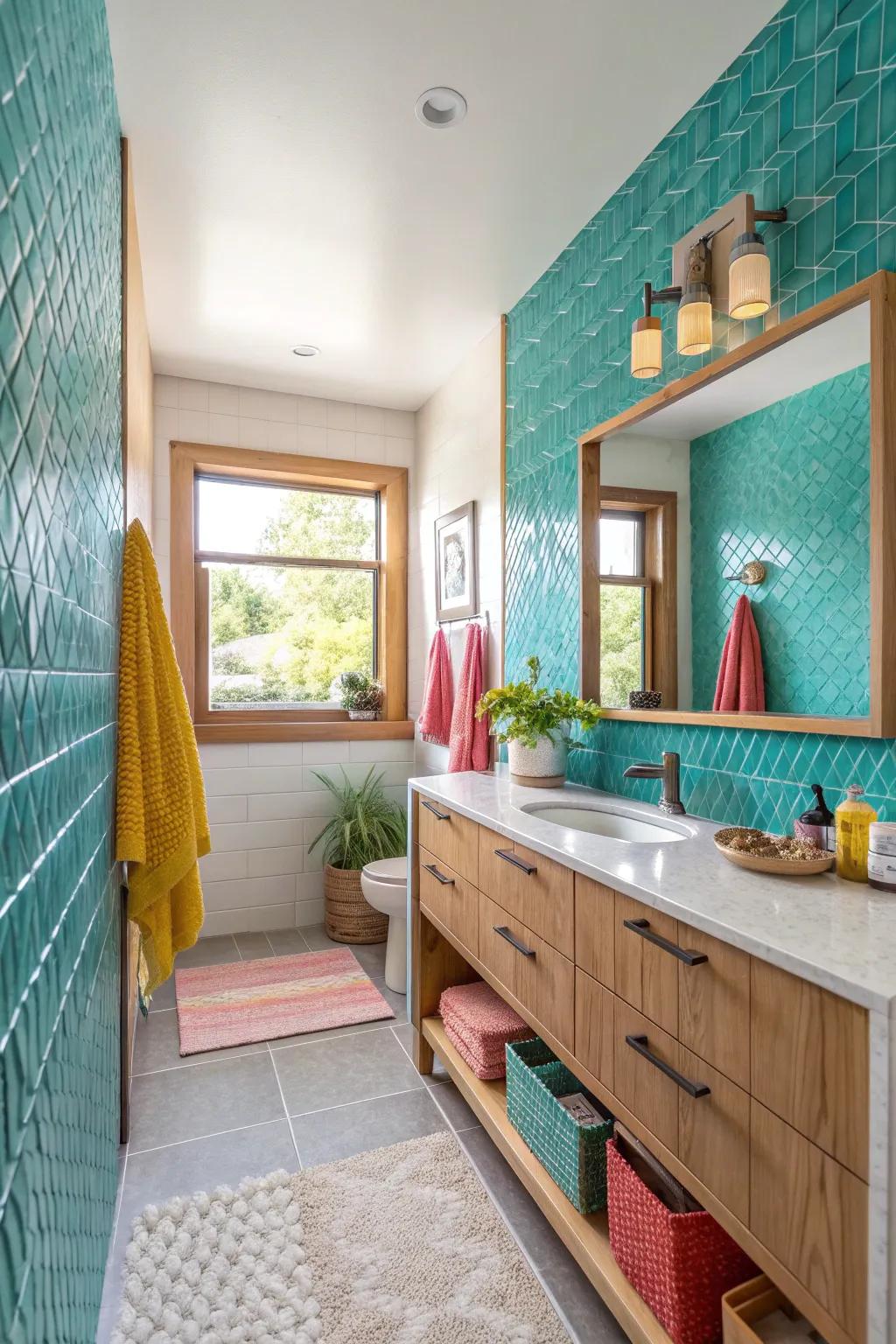 Add dimension to your bathroom with textures that captivate and enrich the space.