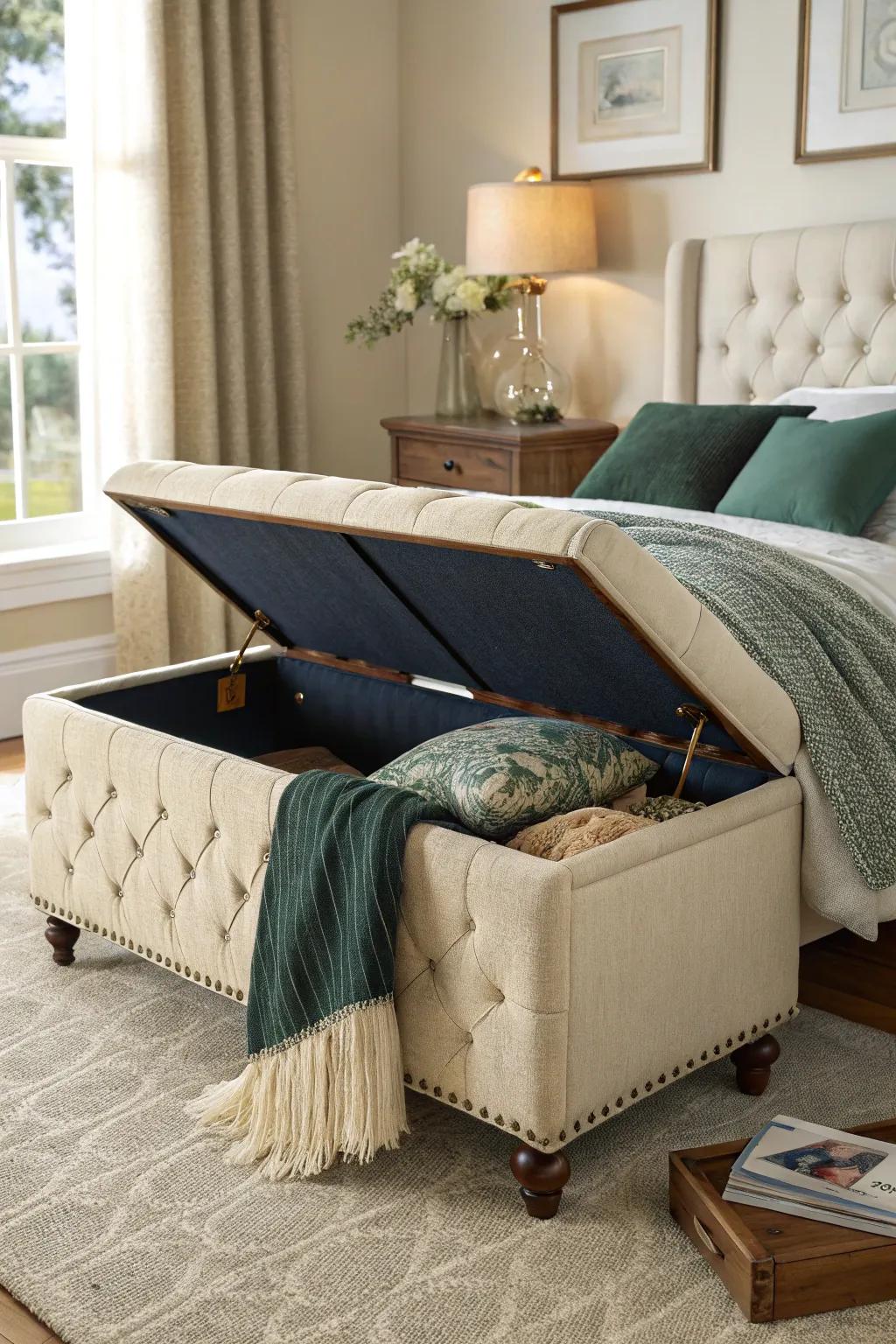 Explore the possibilities with a convertible storage bench that adapts to your lifestyle.