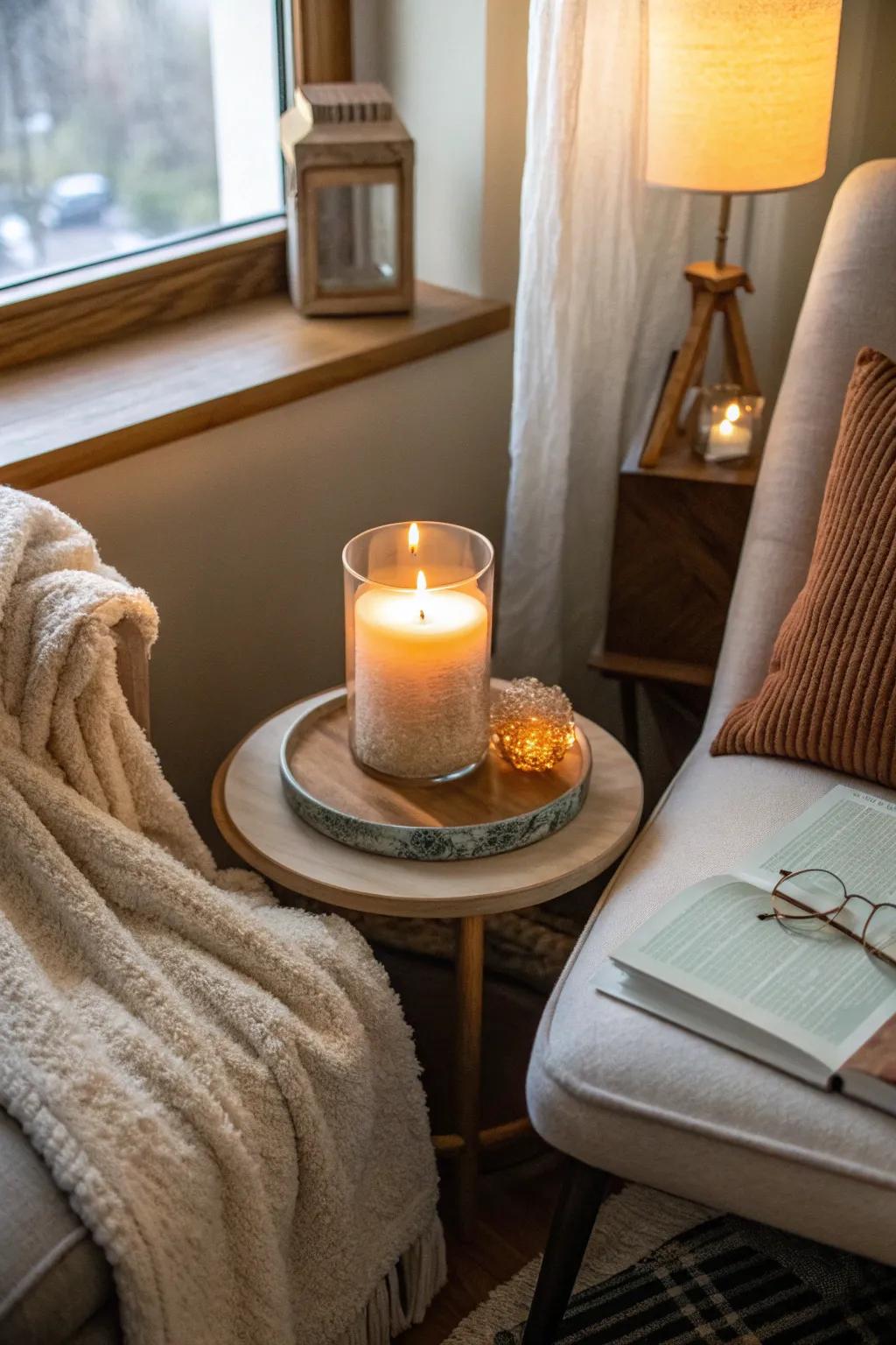Enjoy a cozy night in with candle-like lamps that offer a soft glow. 🕯️ #CozyAmbiance #CandleLight