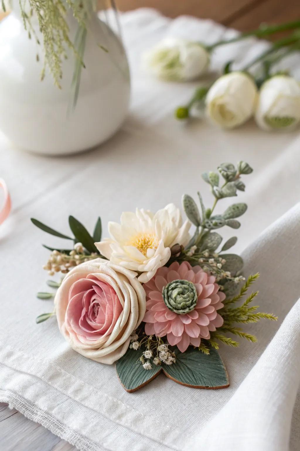 Sophisticated and timeless, a floral brooch makes a cherished gift. 🌺 #FloralBrooch #ElegantGift #TimelessBeauty