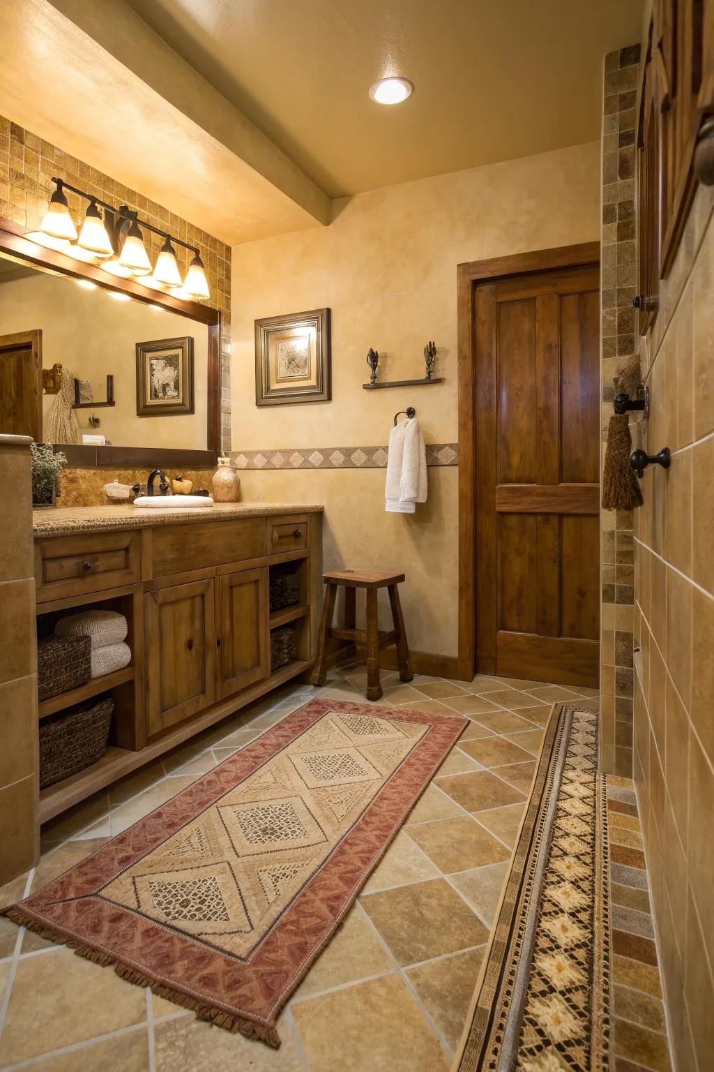 Step into warmth with heated flooring that adds a touch of luxury. ❄️ #HeatedFloors #BathroomComfort