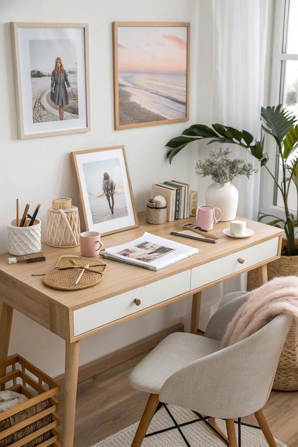 Make your office personal with cherished mementos.