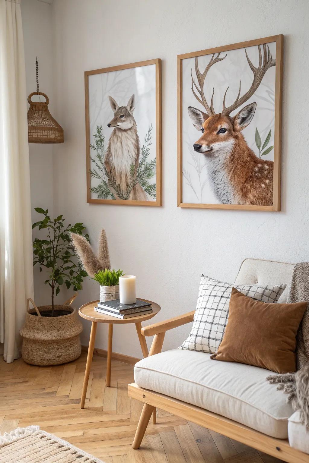 Bring the animal kingdom to your home with lively split art.