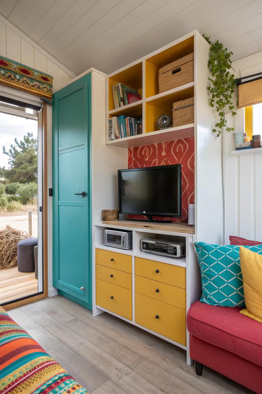 Compact and clever design maximizes space without sacrificing style.