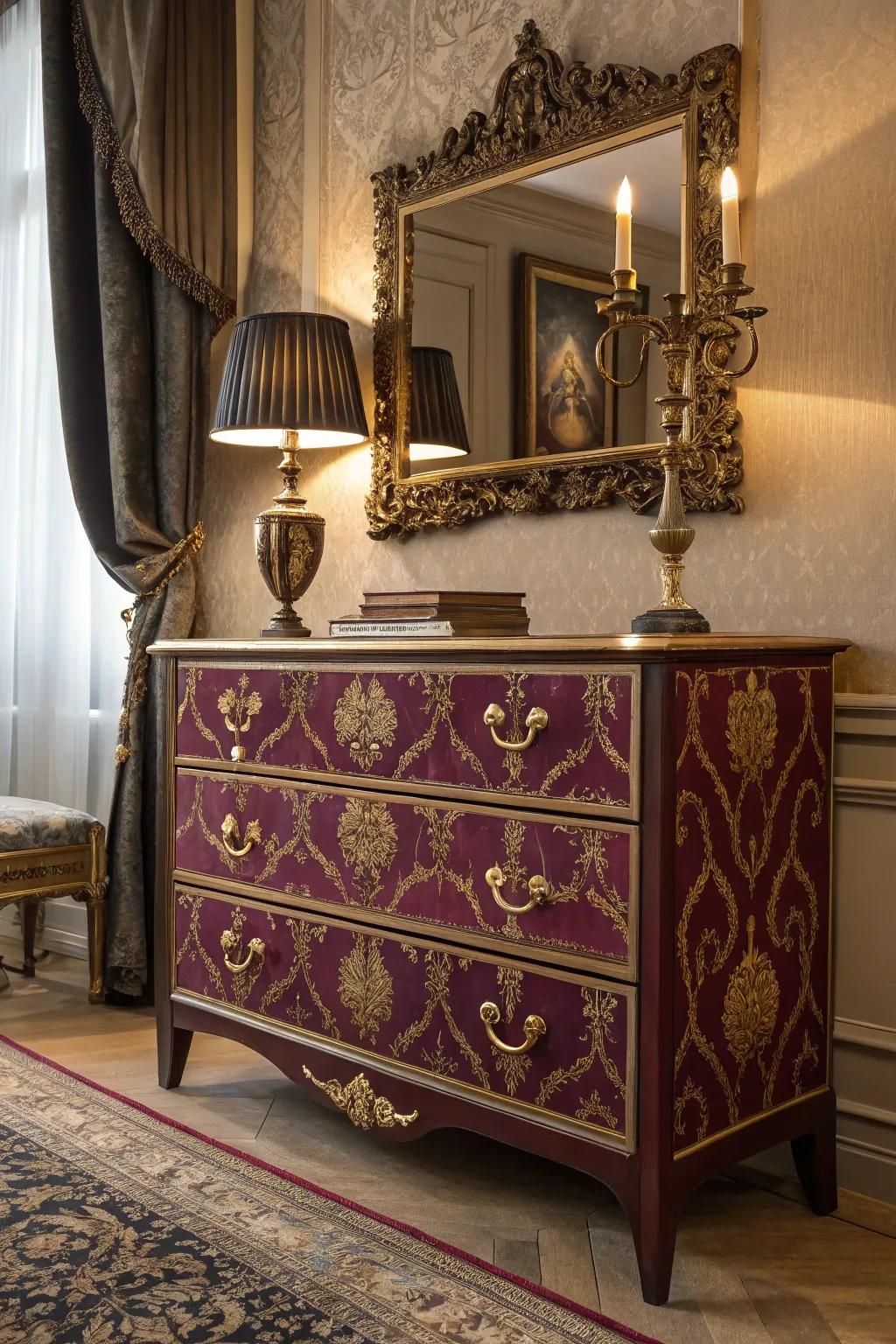 Transform your space into a royal retreat with baroque designs. 👑 #ElegantLiving #BaroqueStyle