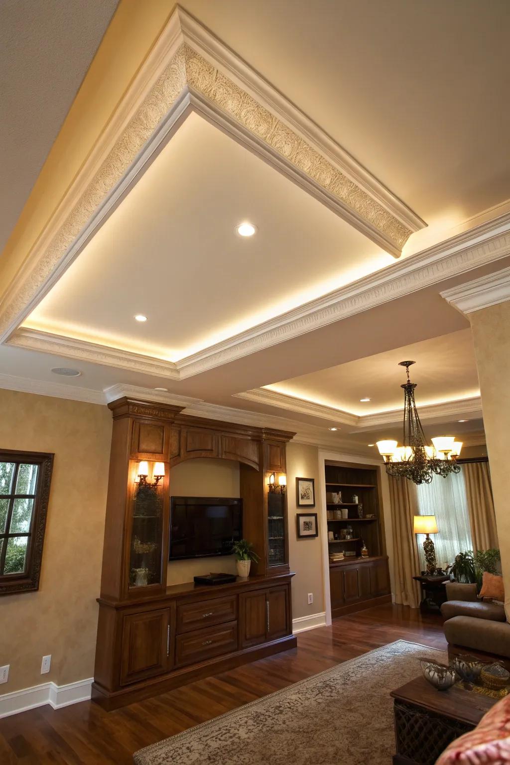 Functional soffits elegantly hide the necessary, making practicality look beautiful.