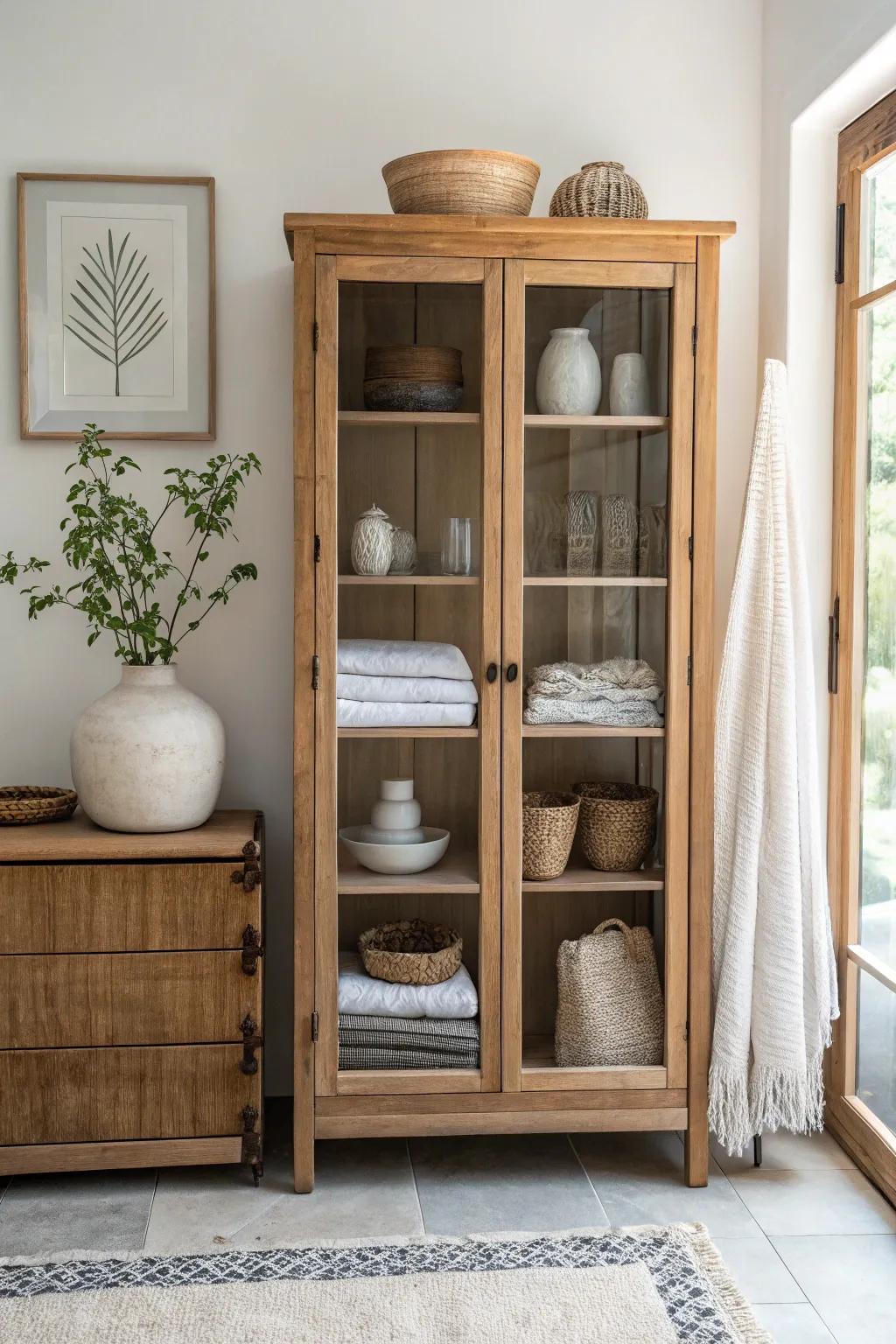 Travel souvenirs in your curio cabinet spark stories and memories.