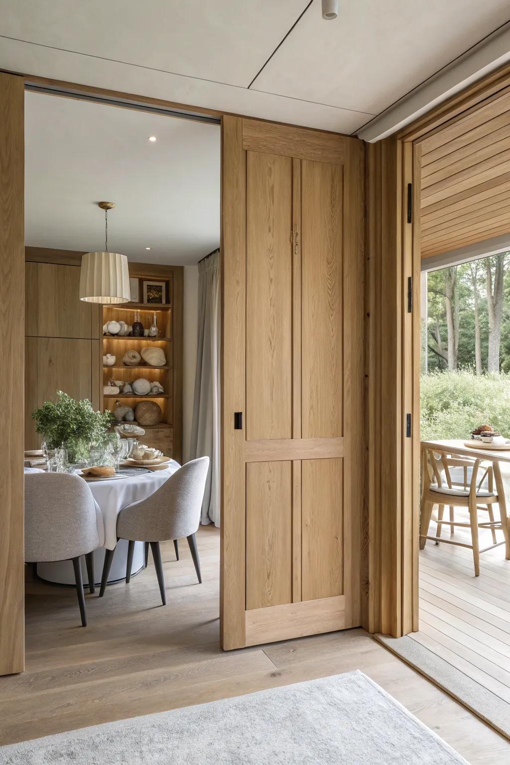 Add intrigue with hidden doors that offer a secret passage.