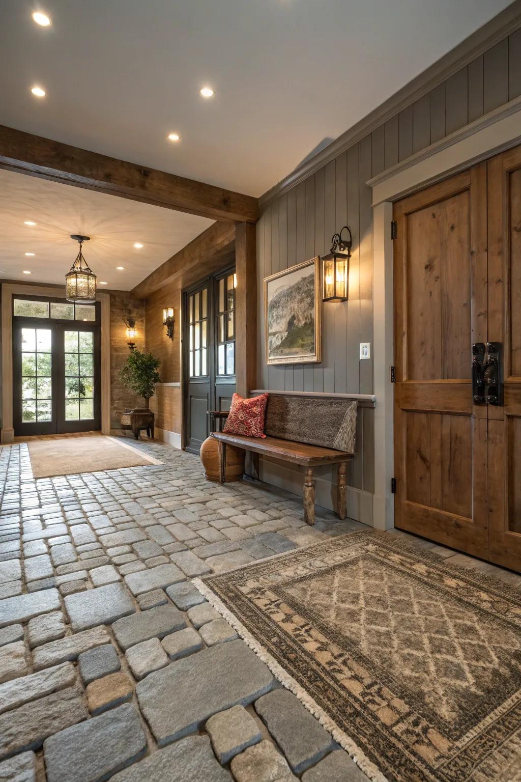 Embrace the beauty of imperfection with rustic materials.