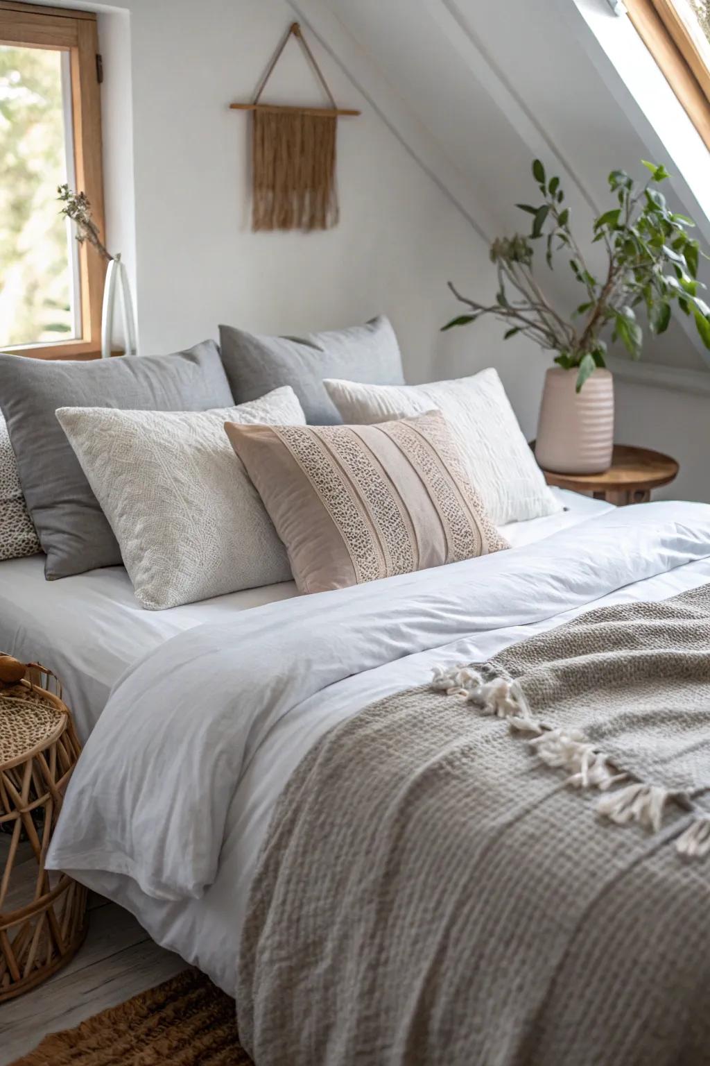 Enhance comfort and style with oversized throw pillows that invite relaxation.