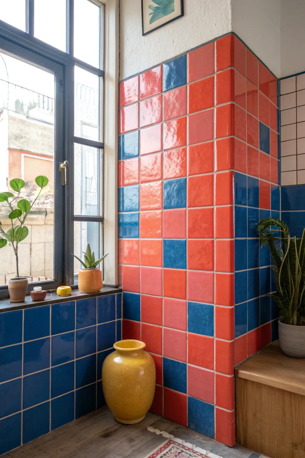 Add artistic flair to your kitchen with ceramic tile cladding that showcases color and pattern.