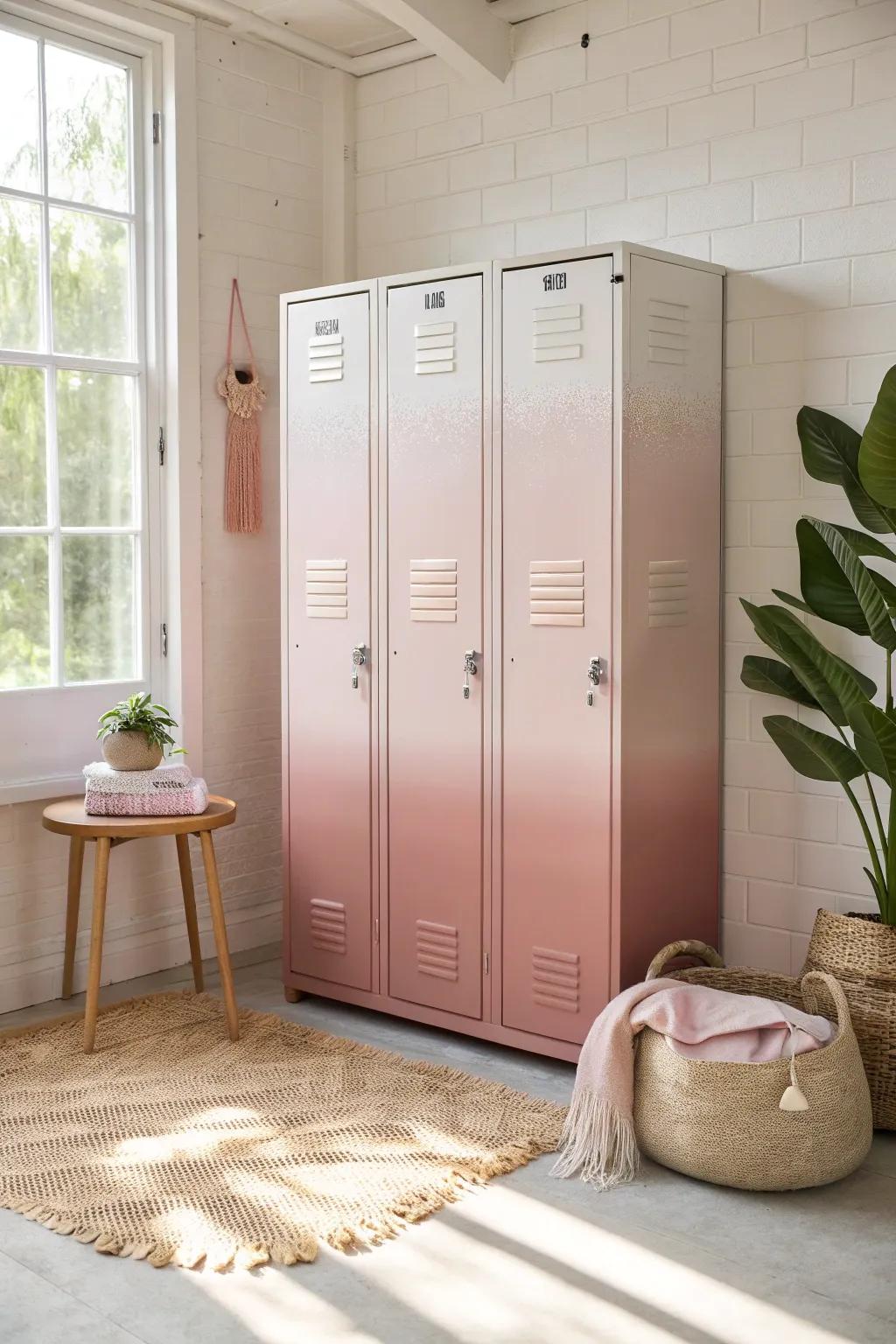 Add a touch of sophistication with ombre lockers that offer a stylish gradient effect.