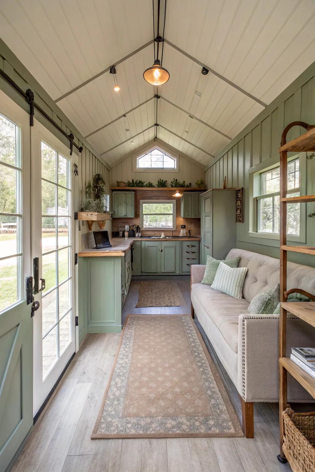 An open layout breathes life into your shed, making it a versatile and welcoming space.