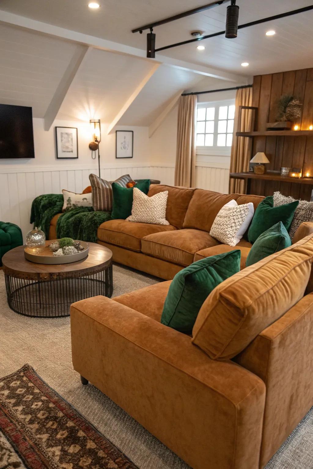 Dive into comfort with plush seating that invites relaxation. #LivingRoomGoals #CozyVibes