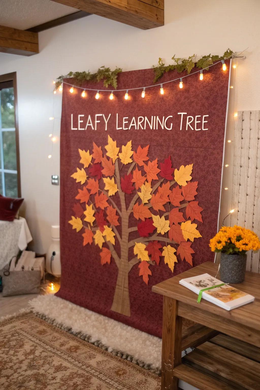 Capture cherished memories on a Leafy Learning Tree. #MemoryBoard #FallVibes