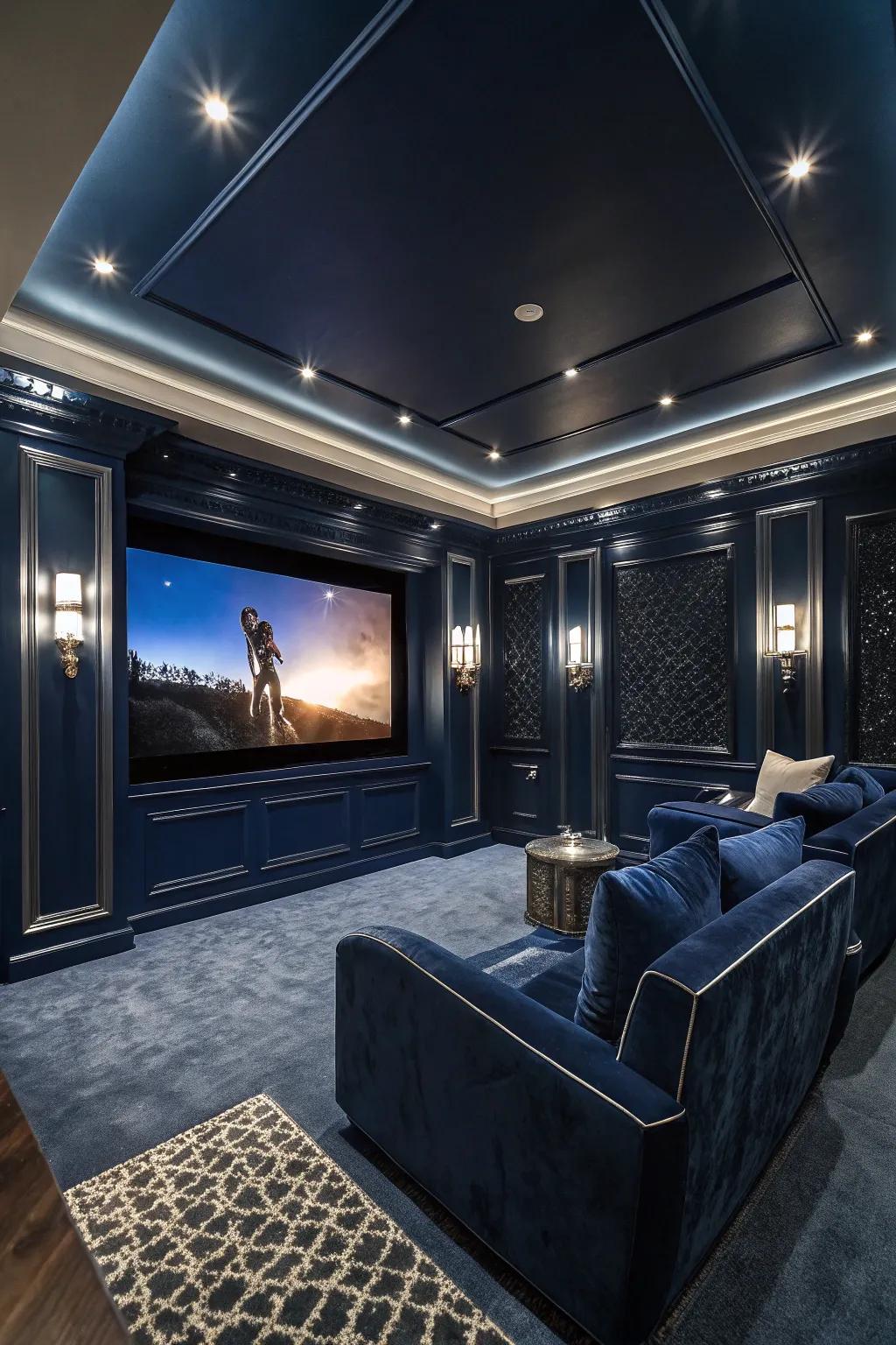 Bring the cinema home with a stunning large screen setup that captivates the senses.