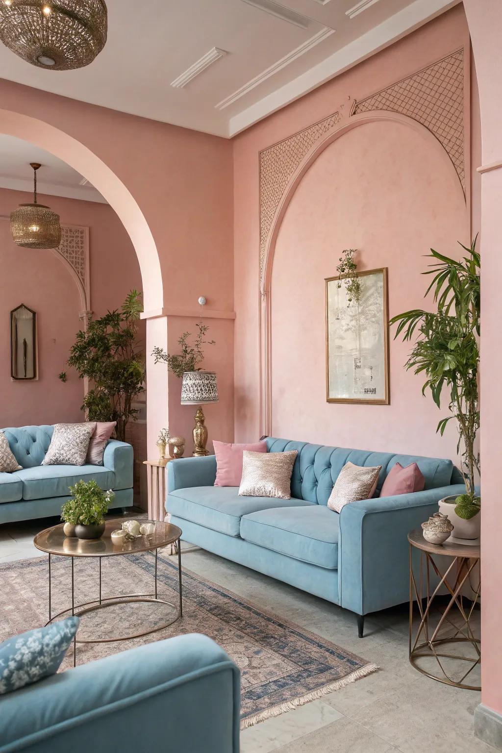 Pastel shades bring serenity and warmth to your home. #PastelLove #HomeSanctuary