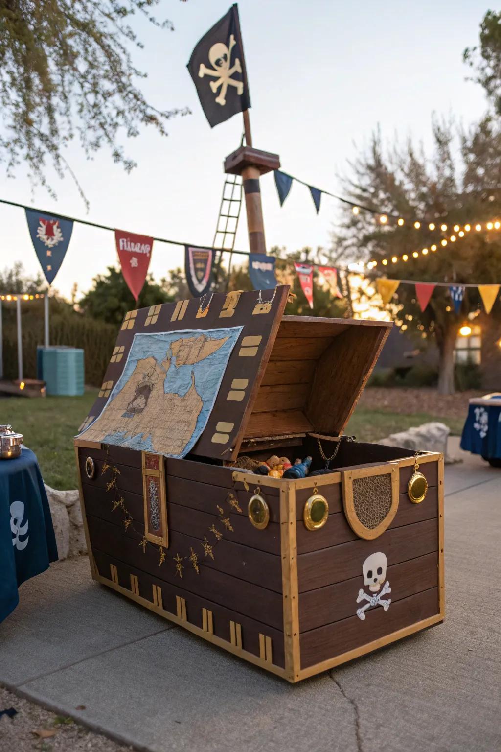 Build the perfect pirate ship frame using everyday materials, creating a magical Halloween experience.