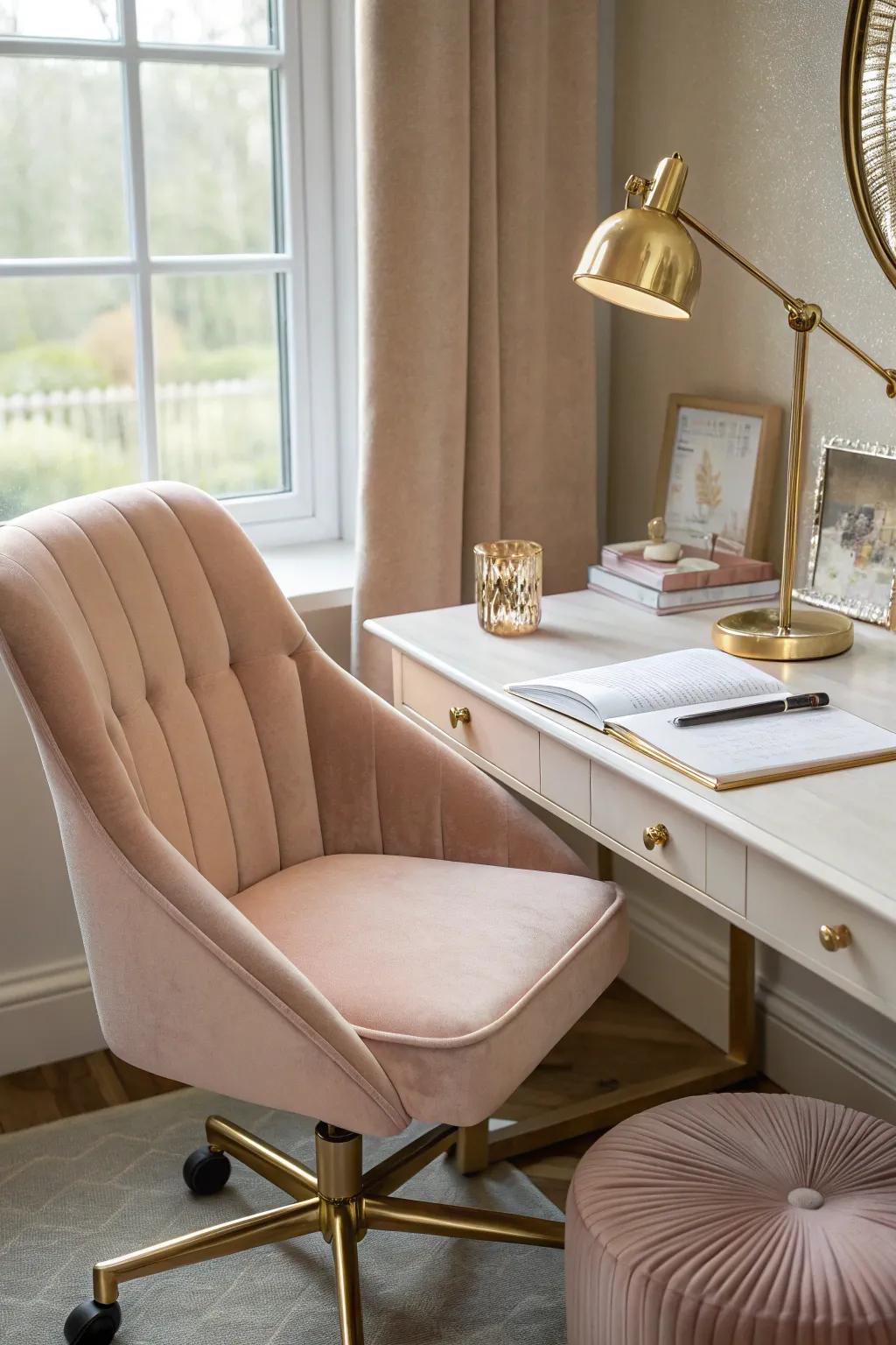 Soft colors bring elegance and serenity to your office space.