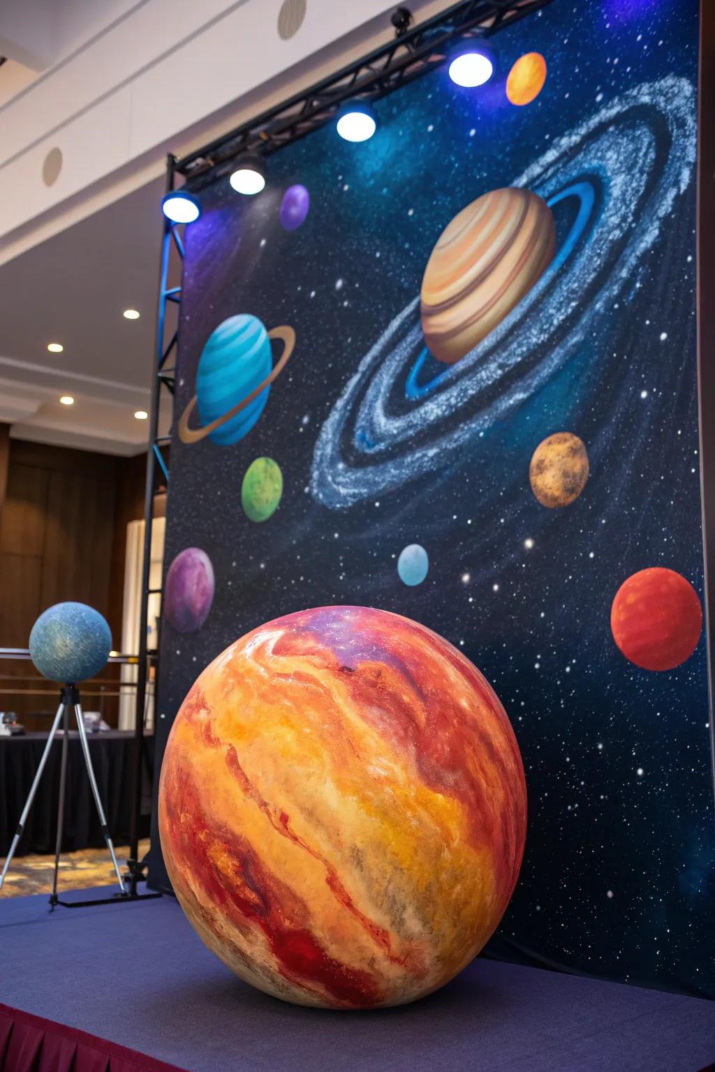 Let your walls tell tales of cosmic adventures through vibrant planet art.