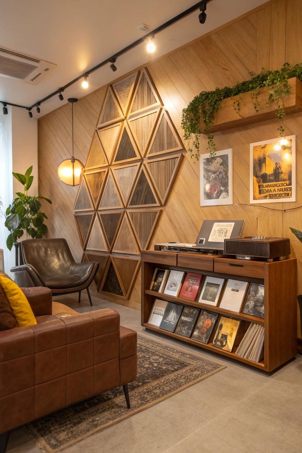 Showcase your vinyl collection as art with stylish display shelves.