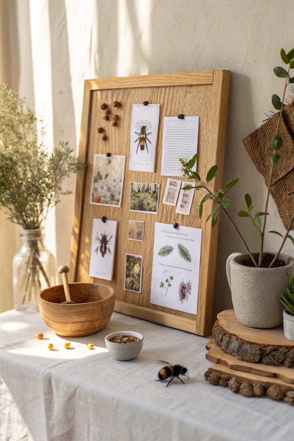 Celebrate community and connection with a buzzing insect-themed bulletin board.