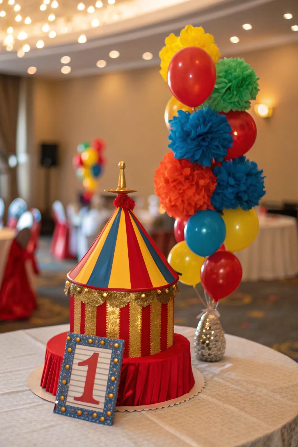 Step right up to fun with circus spectacular centerpieces that entertain and delight.