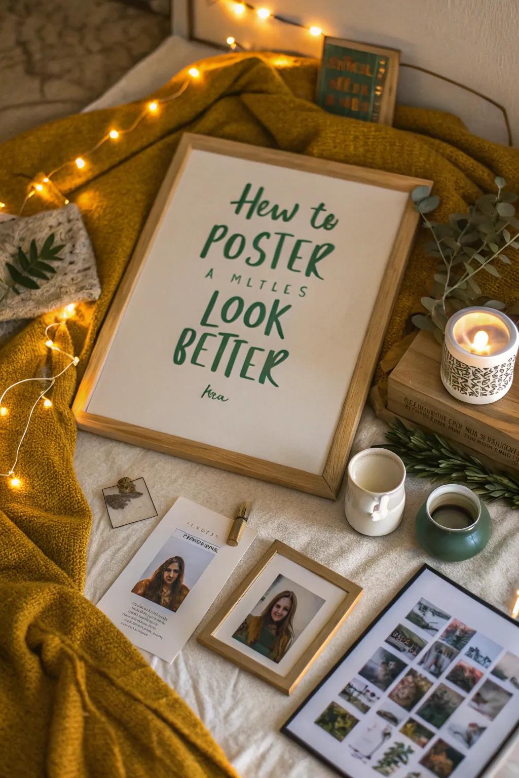 Make your space your own with personal touches and cherished memories.