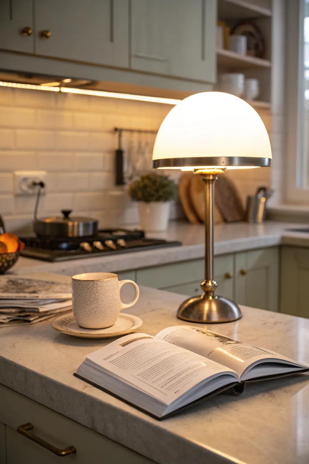 Set the mood with adjustable lighting that suits any occasion.