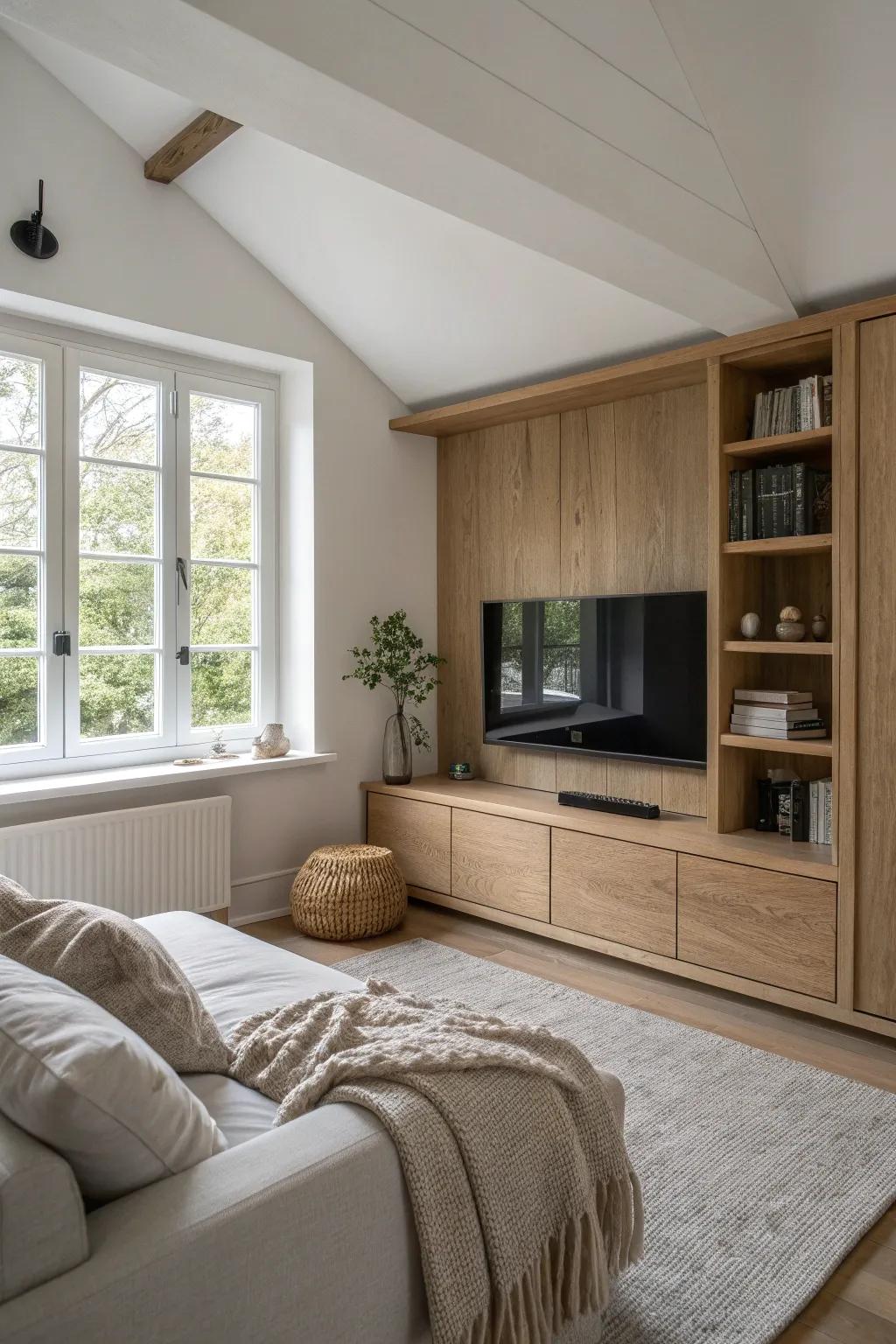 Keep it sleek and modern with hidden technology that maintains a clutter-free look.