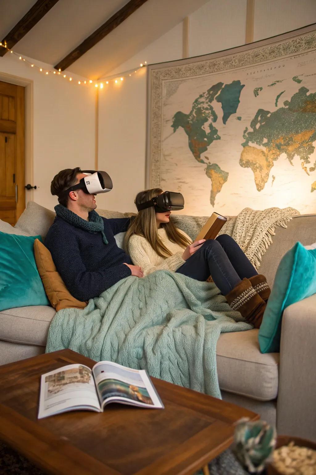 Embark on a journey around the world with a virtual travel experience. 🌐 #Wanderlust #VirtualTravel