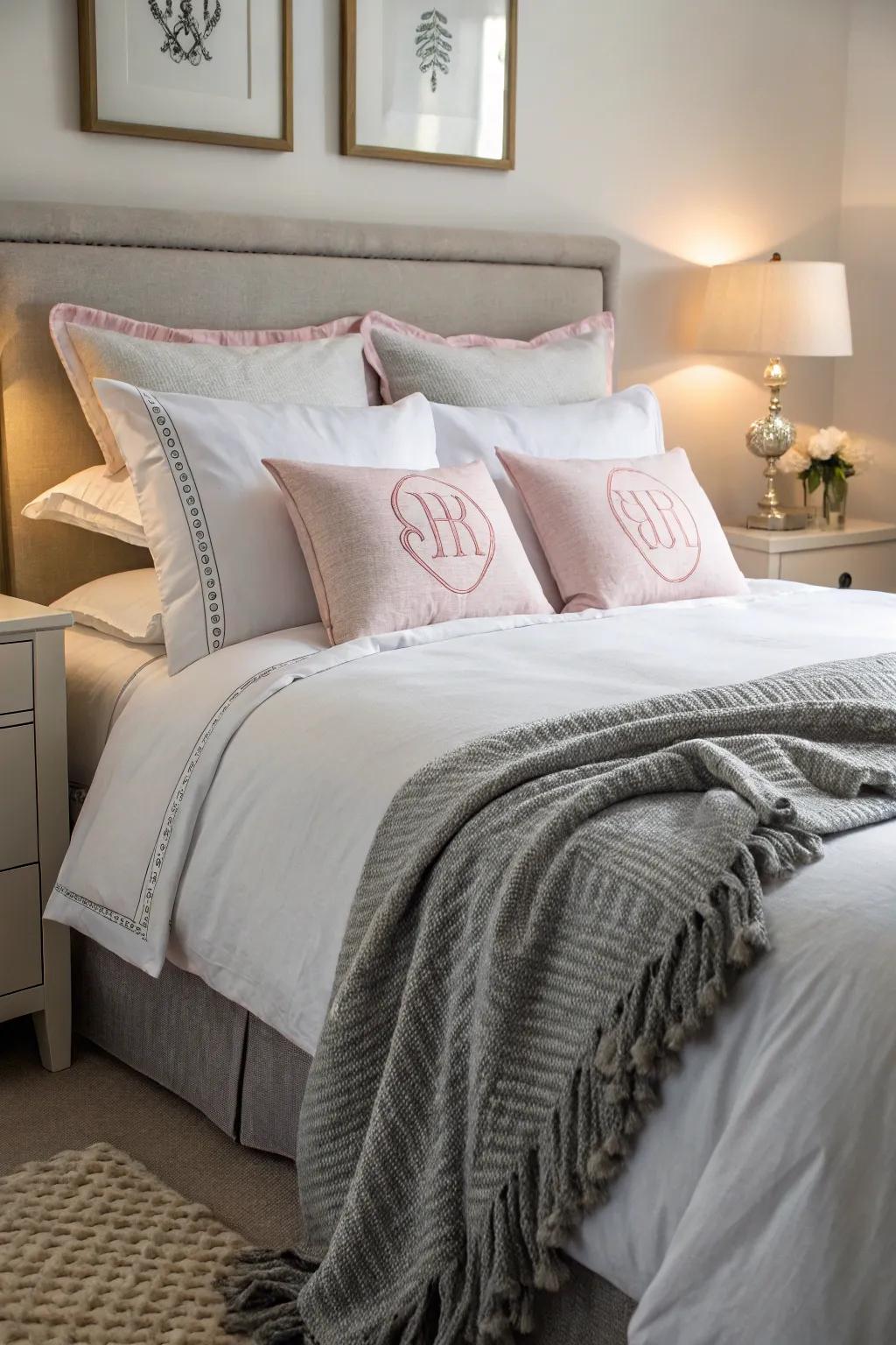 Make your bedding personal with unique touches that reflect your style.