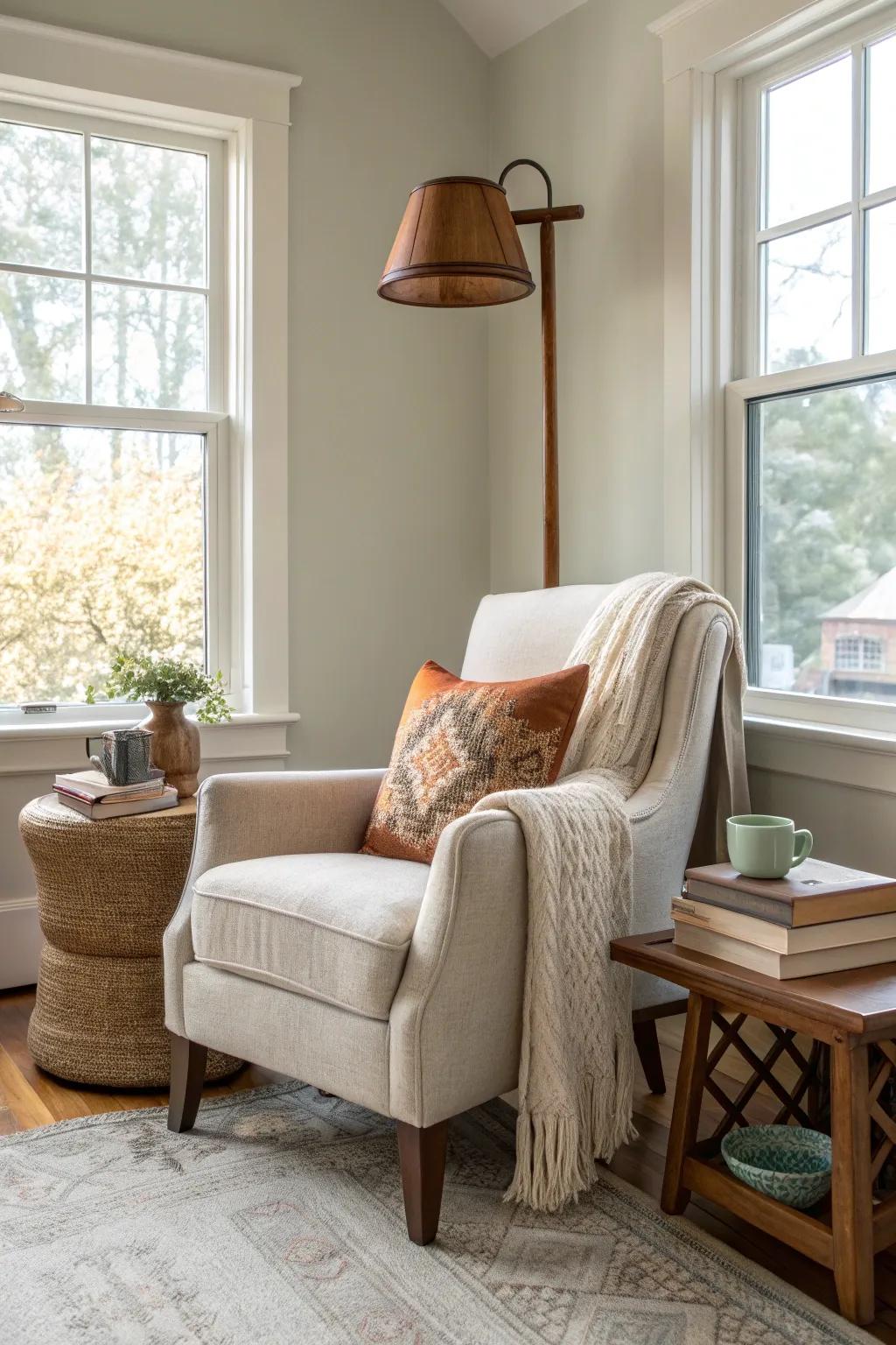 A reading nook invites tranquility and provides a special retreat within your home.