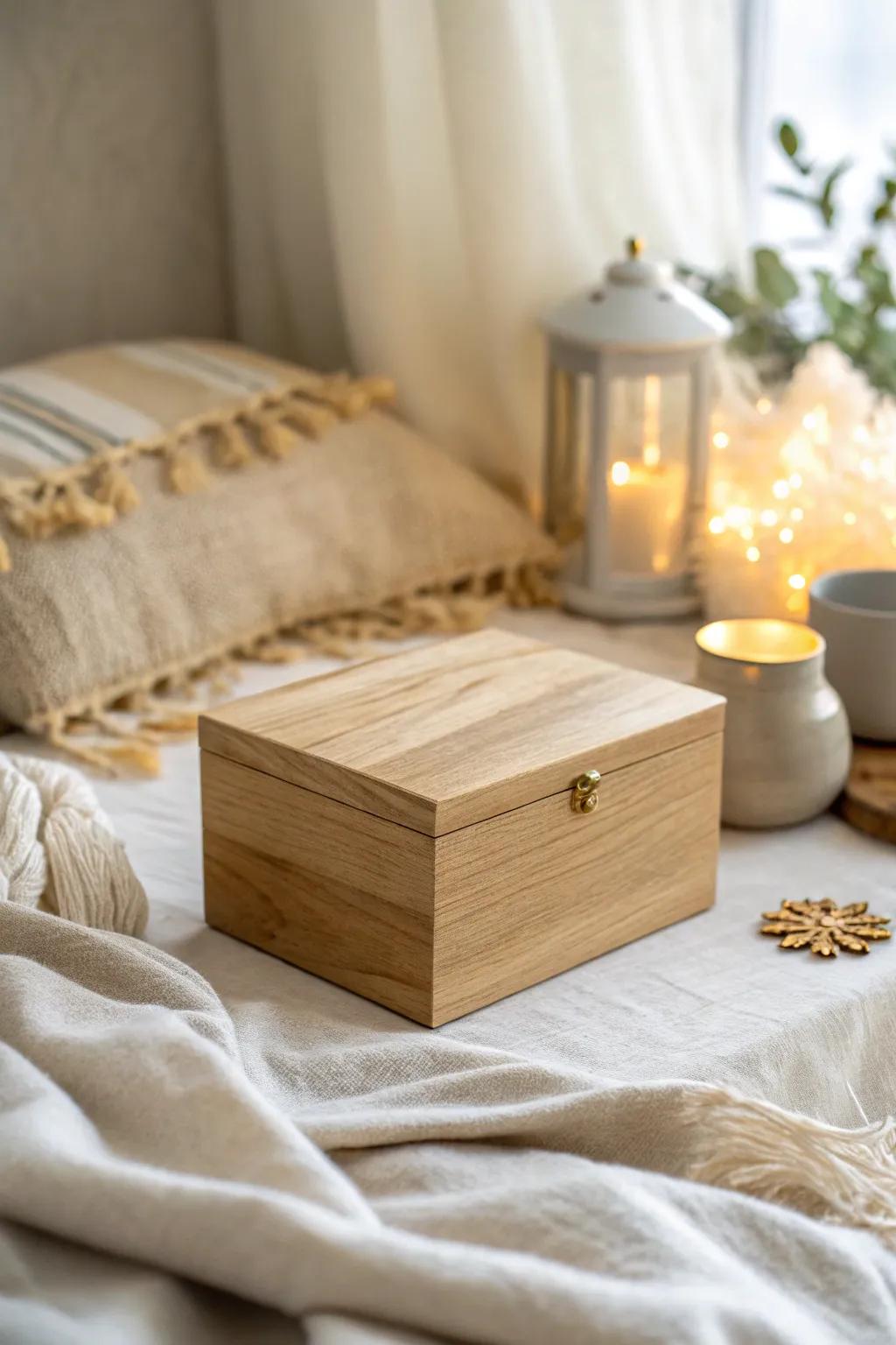 Keep the magic of baby's first Christmas alive with a beautiful keepsake box.