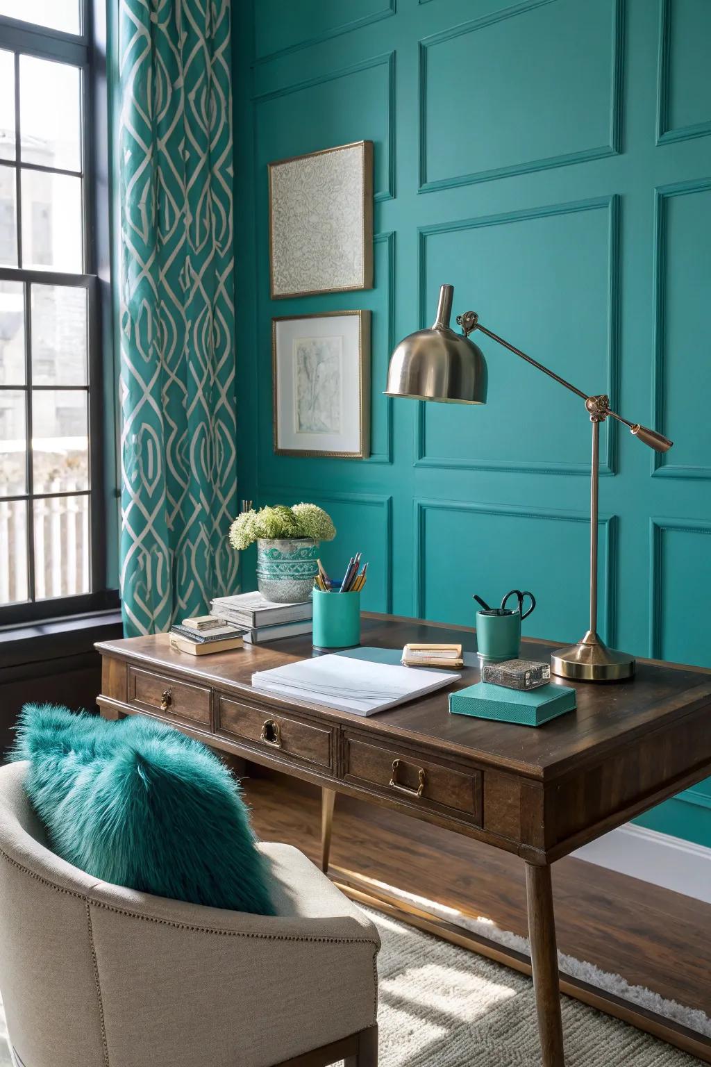 Energize your office with a vibrant pop of color. 🎨 #ColorPop #OfficeVibes #DecorInspiration