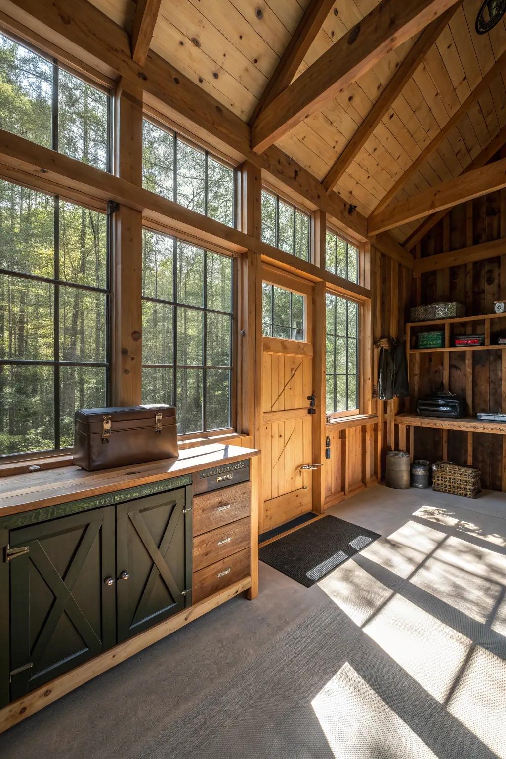 Let the sunshine in! A well-lit shed is the ultimate mood booster.