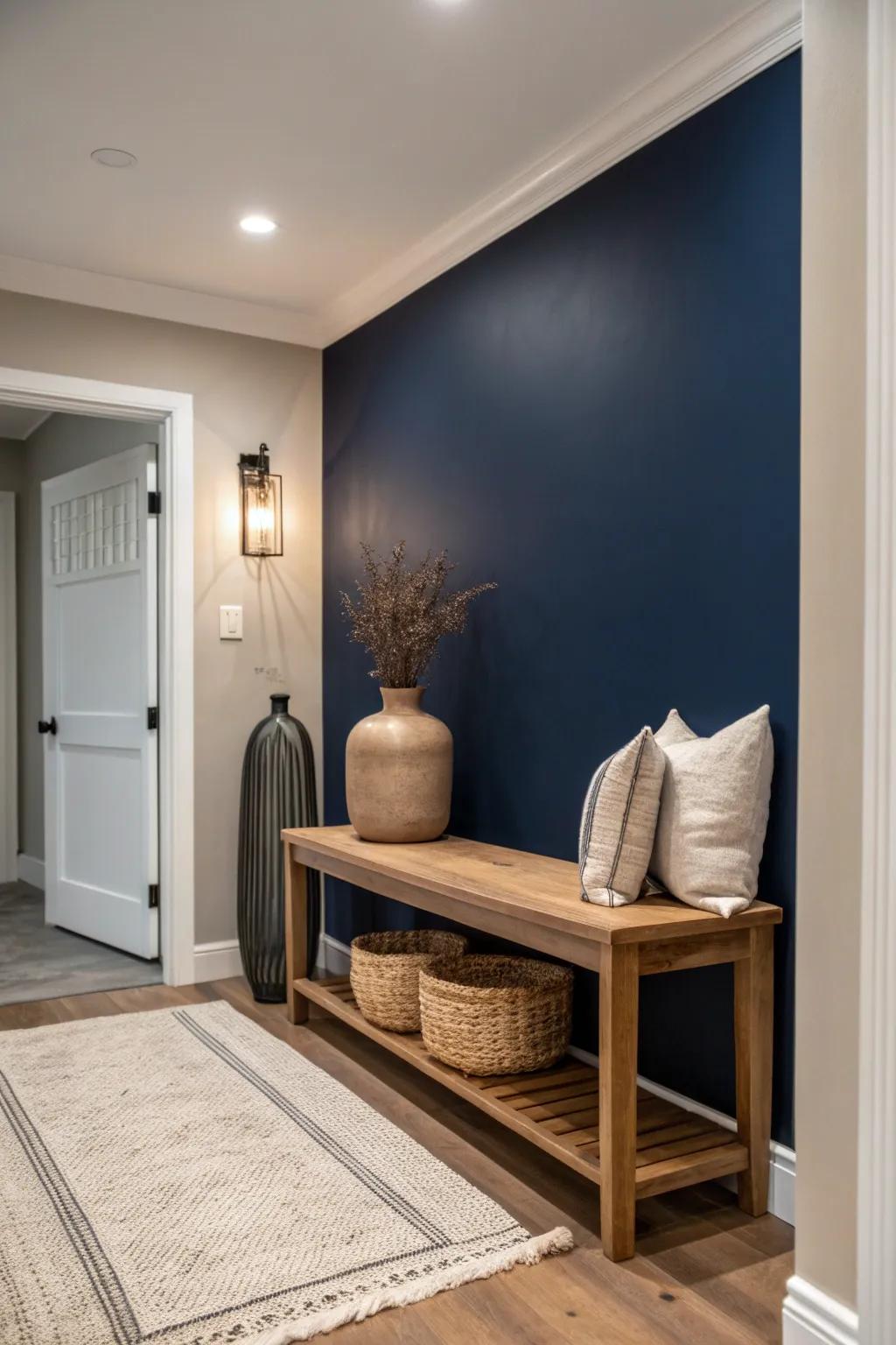 Make a statement with bold accent walls that add drama and depth.