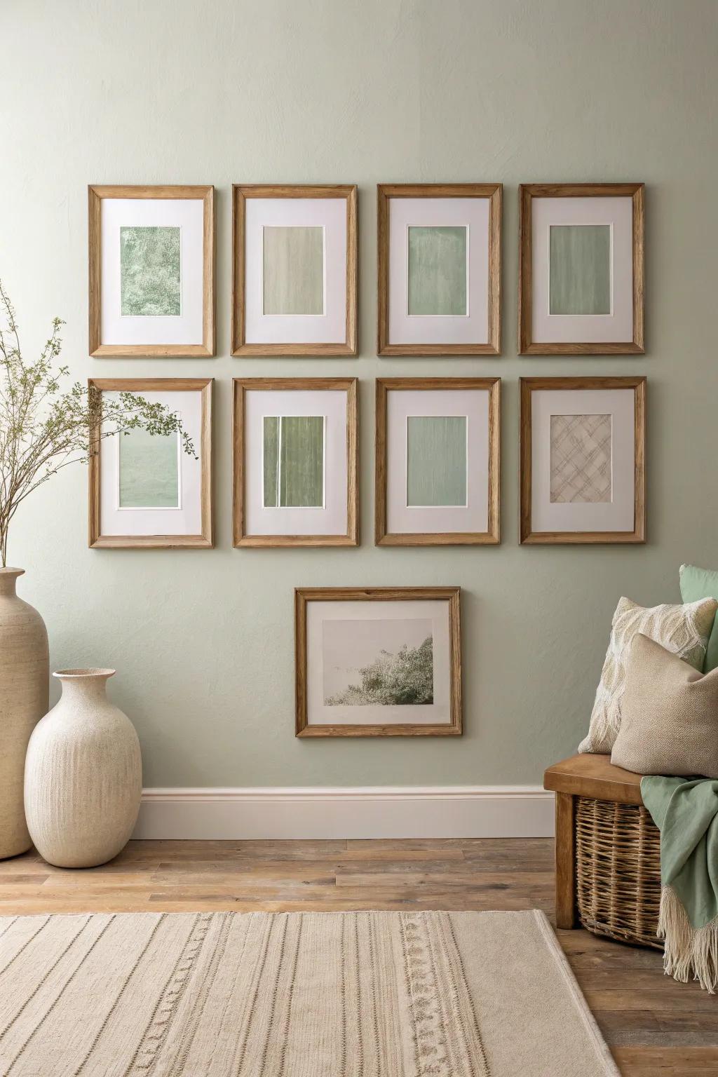 Find peace in the perfect symmetry of this elegant frame arrangement.