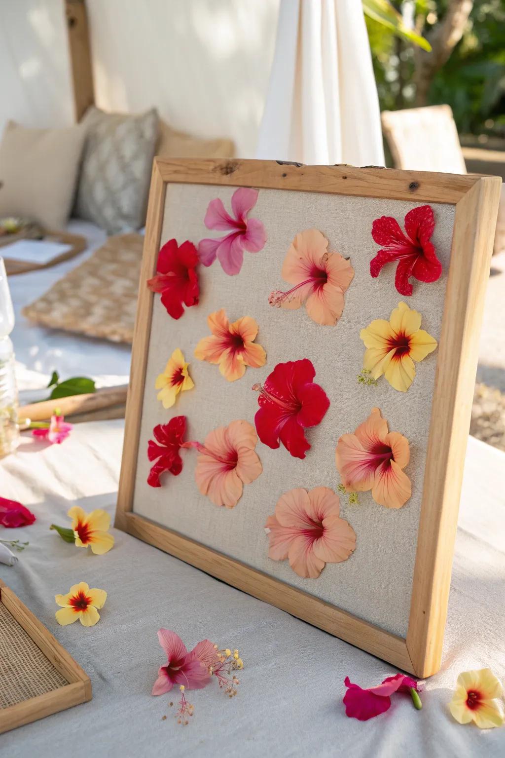 Let these hibiscus flowers bring a pop of tropical color to your space!