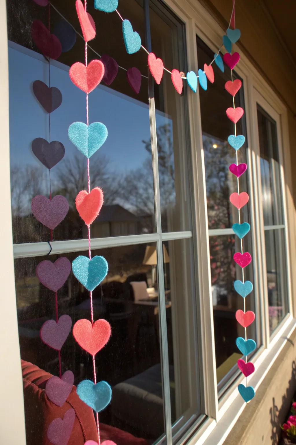 Let love shine through with a heart garland that dances in the sunlight.